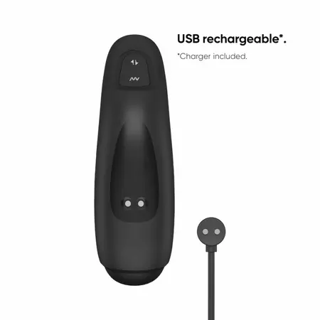 Nexus Revo Ring rotirajući masažer sa daljinskim upravljačem od crnog silikona dužine 13,5 cm