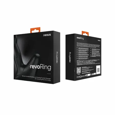 Nexus Revo Ring rotirajući masažer sa daljinskim upravljačem od crnog silikona dužine 13,5 cm