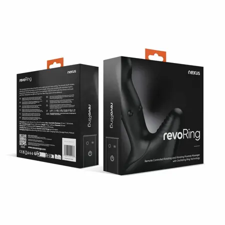 Nexus Revo Ring rotirajući masažer sa daljinskim upravljačem od crnog silikona dužine 13,5 cm