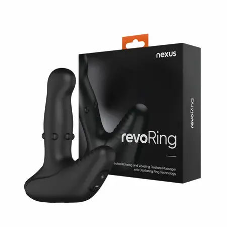 Nexus Revo Ring rotirajući masažer sa daljinskim upravljačem od crnog silikona dužine 13,5 cm