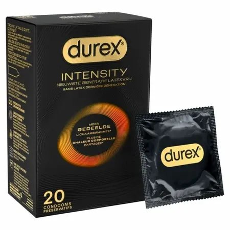 Durex Intensity Ultra-Thin kondomi bez lateksa, pakovanje od 20 komada, 56 mm