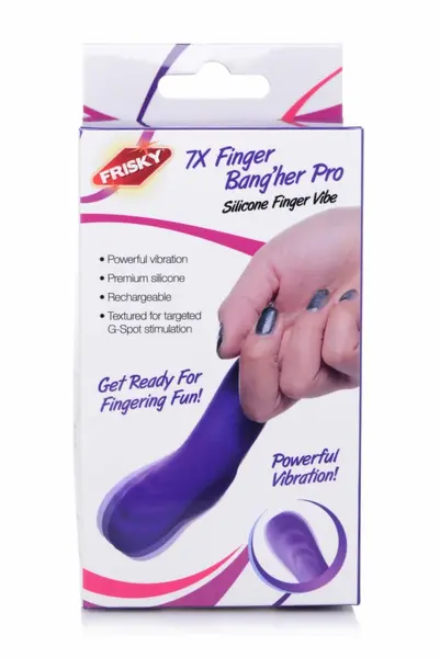 FRISKY Finger Pro vibrator za prst u ljubičastoj boji, 3 brzine, vodootporan