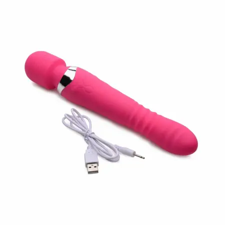 INMI Ultra Thrust-Her silikonski masažer sa dvostrukim delovanjem roze 27.3cm