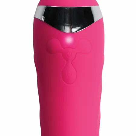 INMI Ultra Thrust-Her silikonski masažer sa dvostrukim delovanjem roze 27.3cm