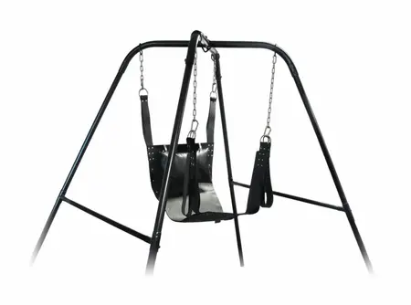 Trinity Vibes Ultimate Freestanding Adjustable Steel Swing Stand Black