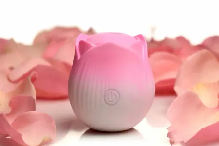 Bloomgasm Throbbing Rose Intimate Pulsing Device Pink 6.4 cm