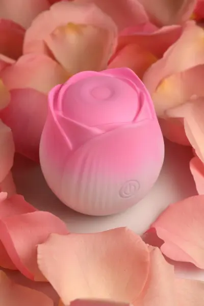 Bloomgasm Throbbing Rose Intimate Pulsing Device Pink 6.4 cm
