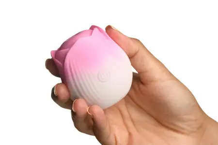 Bloomgasm Throbbing Rose Intimate Pulsing Device Pink 6.4 cm