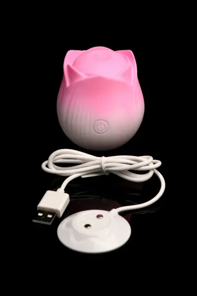 Bloomgasm Throbbing Rose Intimate Pulsing Device Pink 6.4 cm