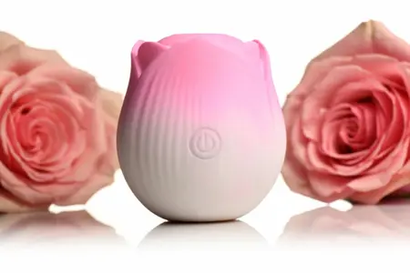 Bloomgasm Throbbing Rose Intimate Pulsing Device Pink 6.4 cm