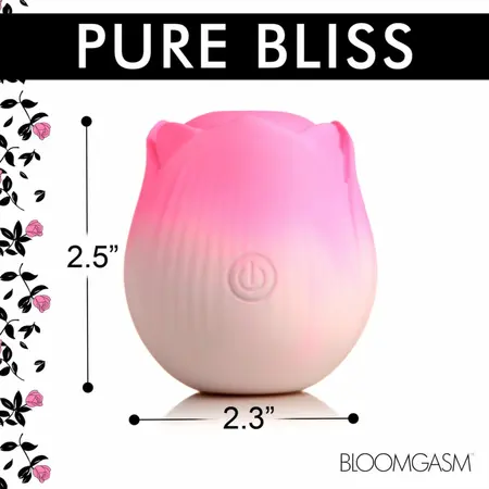 Bloomgasm Throbbing Rose Intimate Pulsing Device Pink 6.4 cm