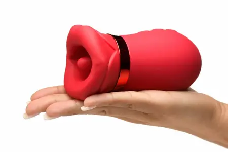 LICKGASM Kiss Me More Intimate Suction & Vibration Device Pink 12.4cm