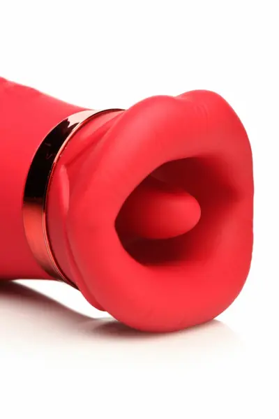LICKGASM Kiss Me More Intimate Suction & Vibration Device Pink 12.4cm