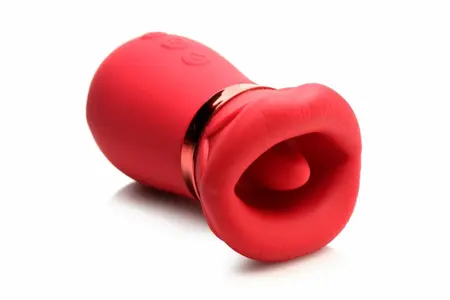 LICKGASM Kiss Me More Intimate Suction & Vibration Device Pink 12.4cm