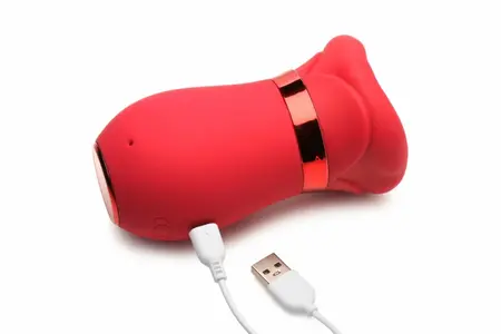 LICKGASM Kiss Me More Intimate Suction & Vibration Device Pink 12.4cm