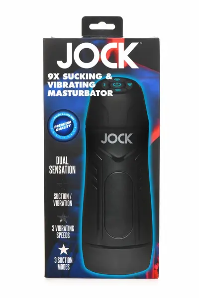 JOCK Suction & Vibration Intimate Stimulation Device, 24.1 cm, USB