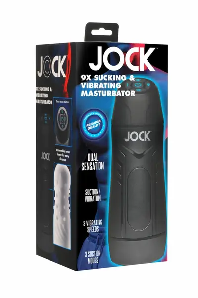 JOCK Suction & Vibration Intimate Stimulation Device, 24.1 cm, USB