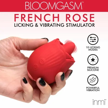 BLOOMGASM French Rose Red intimni stimulator sa 10 modova od svilenkastog silikona