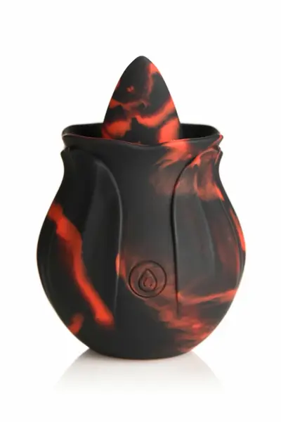Bloomgasm Black Kiss Rose System Red/Black - Licking Motion Vibrator
