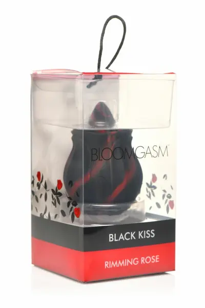 Bloomgasm Black Kiss Rose System Red/Black - Licking Motion Vibrator