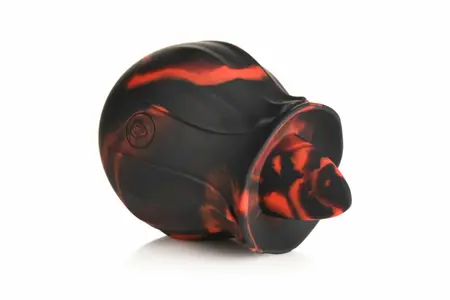 Bloomgasm Black Kiss Rose System Red/Black - Licking Motion Vibrator