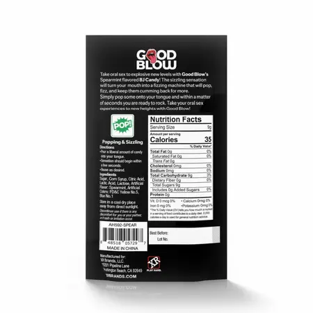 Good Blow Mint Popping Candy Spearmint 9g - Sparkling Fresh Flavor