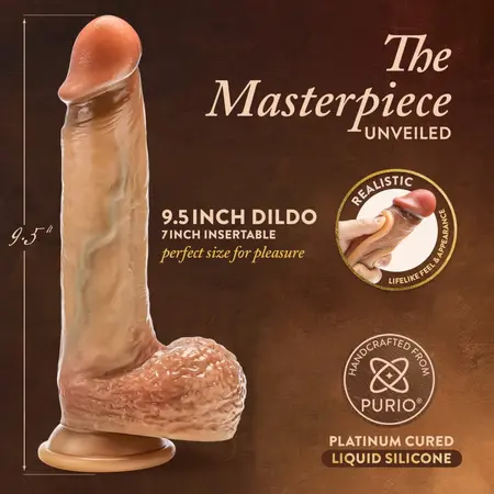 Blush Renaissance Raphael 24 cm Intimate Silicone Art Model, Dual-Density