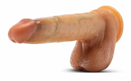 Blush DaVinci Intimate Silicone Machine with Sliding Foreskin 20cm Beige