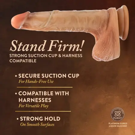 Blush DaVinci Intimate Silicone Machine with Sliding Foreskin 20cm Beige