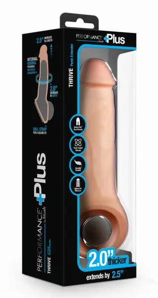 Blush Performance Plus Thrive silikonski produžetak od 6.3 cm sa dvostrukom gustinom