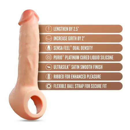 Blush Performance Plus Thrive silikonski produžetak od 6.3 cm sa dvostrukom gustinom