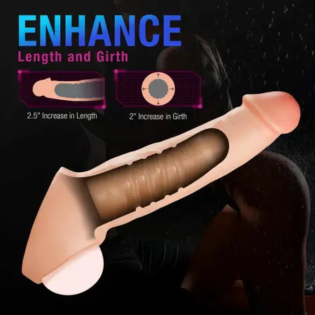 Blush Performance Plus Thrive silikonski produžetak od 6.3 cm sa dvostrukom gustinom
