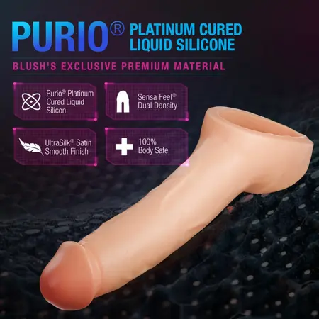 Blush Performance Plus Thrive silikonski produžetak od 6.3 cm sa dvostrukom gustinom