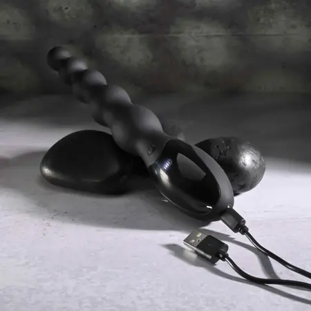 Zero Tolerance Backdoor Baton fleksibilni vibrator sa kuglicama 24cm crni