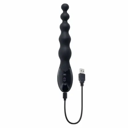 Zero Tolerance Backdoor Baton fleksibilni vibrator sa kuglicama 24cm crni
