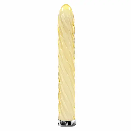Playboy Twist of Fate stakleni intimni masažer, 10 modova, vodootporan, USB