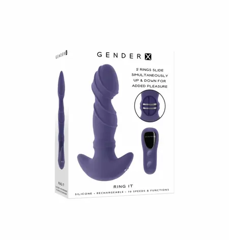 Gender X Ring It Intimate Wellness Stimulator 16.5 cm Remote Control