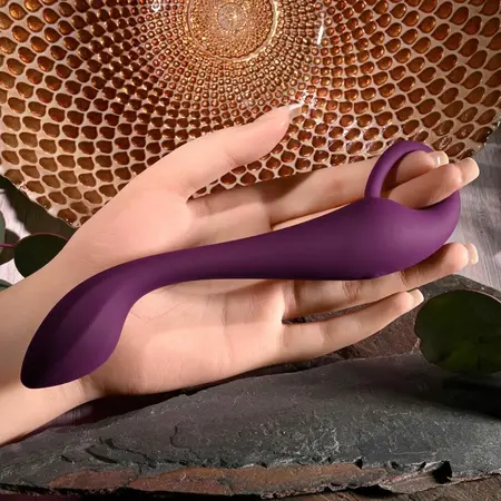 Evolved Lochness punjivi silikonski zakrivljeni vibrator 19 cm plavi
