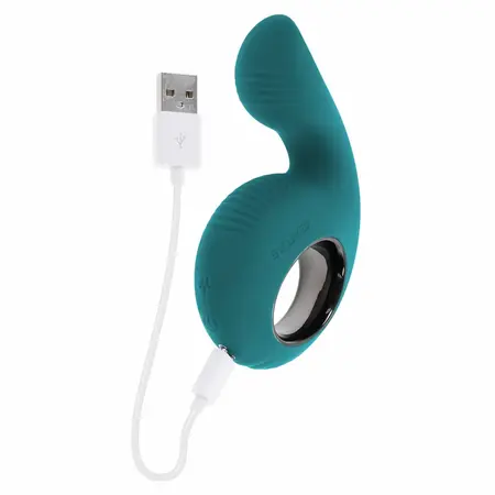 Evolved Thumbs Up svestrani silikonski stimulator sa dva motora roze 4.5cm