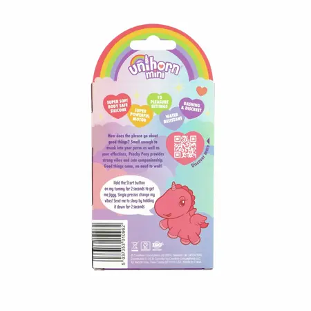 Unihorn Mini Peachy Pony kompaktni lični masažer sa više brzina, roze