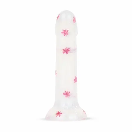 Dildo Collection Flower Power Pink Glitter intimni model 15 cm