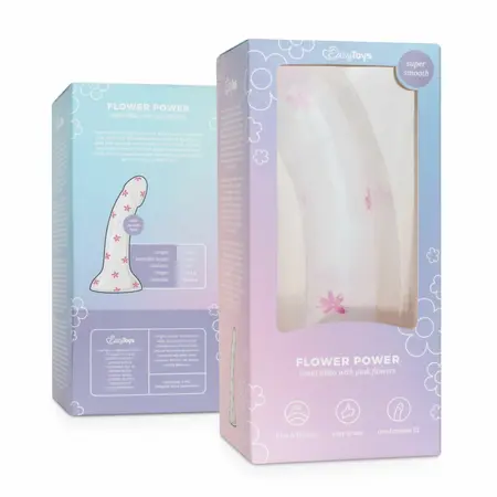 Dildo Collection Flower Power Pink Glitter intimni model 15 cm
