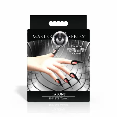 XR Brands Sensory Claw Rings crni set senzornih kandži za prste od 10 komada u više veličina