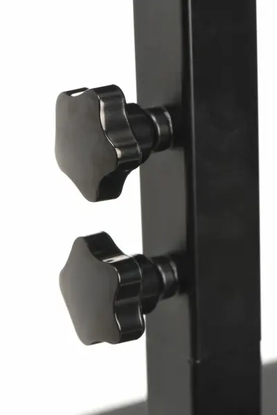 XR Brands Pleasure Throne Adjustable Support Chair Black Vegan Leather