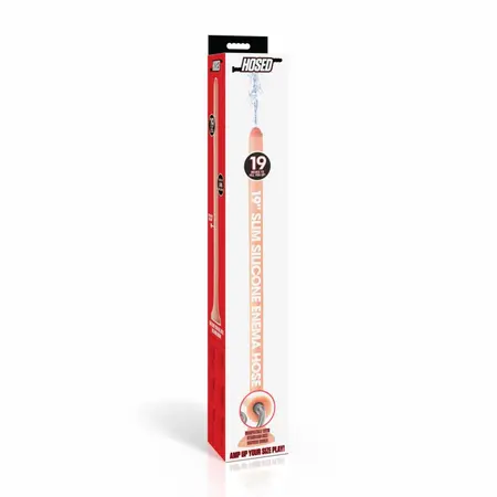 XR Brands Hosed Silicone Intimate Cleansing Hose 50 cm Black