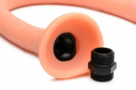 XR Brands Hosed Silicone Intimate Cleansing Hose 50 cm Black