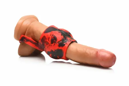 XR Brands Hell Hound silikonski rastezač mošnica crveni 68.6mm