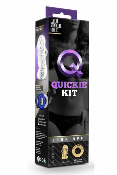 Blush Quickie Kit fleksibilni rukav i set od 3 prstena za podršku providni
