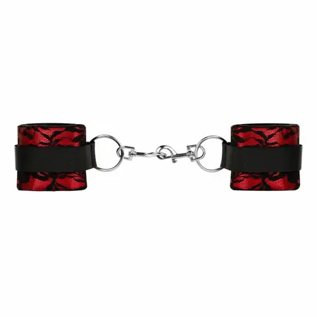 Bedroom Fantasies 8-delni bondage set od čipke i imitacije kože crveni