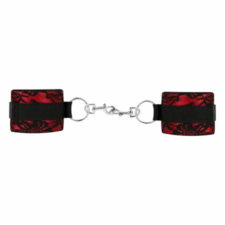 Bedroom Fantasies 8-delni bondage set od čipke i imitacije kože crveni